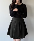 【ジュノア/JUNOAH】のmipiarl ゴールド釦タックバルーンスカート ダークグレー|ID: prp329100004813378 ipo3291000000034947857