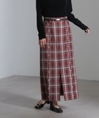 【ナノ ユニバース/nano universe】のチェックスリットロングスカート 人気、トレンドファッション・服の通販 founy(ファニー) ファッション Fashion レディースファッション Fashion for Women スカート Skirts ロングスカート Long Skirts / Maxi & Midi Skirts 春 Spring スリット Slit, Slit Detail チェック Check, Plaid, Tartan フリンジ Fringe, Tassel フロント Front, Front Design プリント Print, Printed Pattern ロング Long, Long-Length A/W・秋冬 Autumn/Winter おすすめ Recommended / Our Picks 2024年 2024 2024-2025秋冬・A/W Autumn/Winter 2024–25 AW24–25 thumbnail ボルドー3|ID: prp329100004813399 ipo3291000000034948066