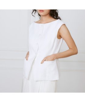 【イネド/INED】のクラッシックジレ《la veille by SUPERIOR CLOSET》 人気、トレンドファッション・服の通販 founy(ファニー) ファッション Fashion レディースファッション Fashion for Women アウター Coat / Outerwear Collection トップス・カットソー Cut & Sew Tops ベスト&ジレ / 重ね着スタイル Vests & Gilets シェイプ Shape, Slim Fit ワイド Wide, Wide Fit |ID:prp329100004813409