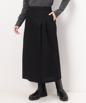 【コムサ/COMME CA】の+サイズ ふくれ千鳥ジャカード 巻き風バルーンスカート 人気、トレンドファッション・服の通販 founy(ファニー) ファッション Fashion レディースファッション Fashion for Women スカート Skirts ジャカード/ジャガード Jacquard, Woven Pattern バルーン Balloon, Balloon Silhouette |ID:prp329100004813415