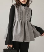 【ラジュール/Lajour】のフロントスカラップペプラムベスト 人気、トレンドファッション・服の通販 founy(ファニー) ファッション Fashion レディースファッション Fashion for Women アウター Coat / Outerwear Collection トップス・カットソー Cut & Sew Tops ベスト&ジレ / 重ね着スタイル Vests & Gilets ガーリー Girly, Feminine Style クラシカル Classical, Vintage-Inspired スカラップ Scallop, Scalloped Edge フェミニン Feminine, Girly ペプラム Peplum, Flared Hem メランジ Melange, Mixed Yarn エレガント 上品 Elegant 楽ちん Easy Fit, Comfortable A/W・秋冬 Autumn/Winter thumbnail ライトグレー|ID: prp329100004813420 ipo3291000000034948215