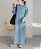 【ディスコート/Discoat】の【WEB限定】フレアスリーブワッフルワンピース 人気、トレンドファッション・服の通販 founy(ファニー) ファッション Fashion レディースファッション Fashion for Women ワンピース Dresses thumbnail ブルー|ID: prp329100004813434 ipo3291000000034948388