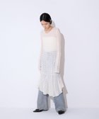 【ジーナシス/JEANASiS】のイレヘムレースミディワンピース オフホワイト|ID: prp329100004813437 ipo3291000000034948426