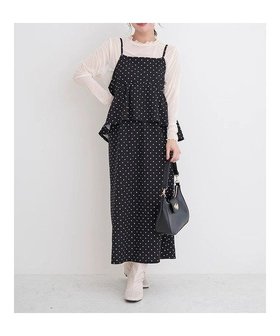 【ジェイ アンド シュプール/Re J&SUPURE】のSET ビスチェドッキングジャンスカ×シアートップス(無地・ドット柄) 人気、トレンドファッション・服の通販 founy(ファニー) ファッション Fashion レディースファッション Fashion for Women トップス・カットソー Cut & Sew Tops ビスチェ Bustiers & Corset Tops / Layered Bustier Style インナー Innerwear カーディガン Cardigan, Knitwear シアー Sheer, See-Through ジャケット Jacket, Outerwear ジャンスカ Jumper Skirt, Pinafore Dress ジョーゼット Georgette, Semi-Sheer Fabric スウェット / スエット Sweatshirt, Sweatwear ドッキング Docking, Mixed Material ドット Polka Dot, Dot Pattern ビスチェ Bustier, Corset Top ペプラム Peplum, Flared Hem ポケット Pocket, Pocket Detail メッシュ Mesh, Net Fabric 無地 Plain, Solid Color ロング Long, Long-Length A/W・秋冬 Autumn/Winter おすすめ Recommended / Our Picks |ID:prp329100004813443