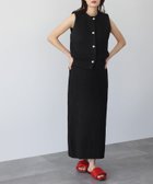 【ガール/GIRL】のノースリーブニットベスト ナロースカート セットアップ 上下セット BK|ID: prp329100004813466 ipo3291000000034948790