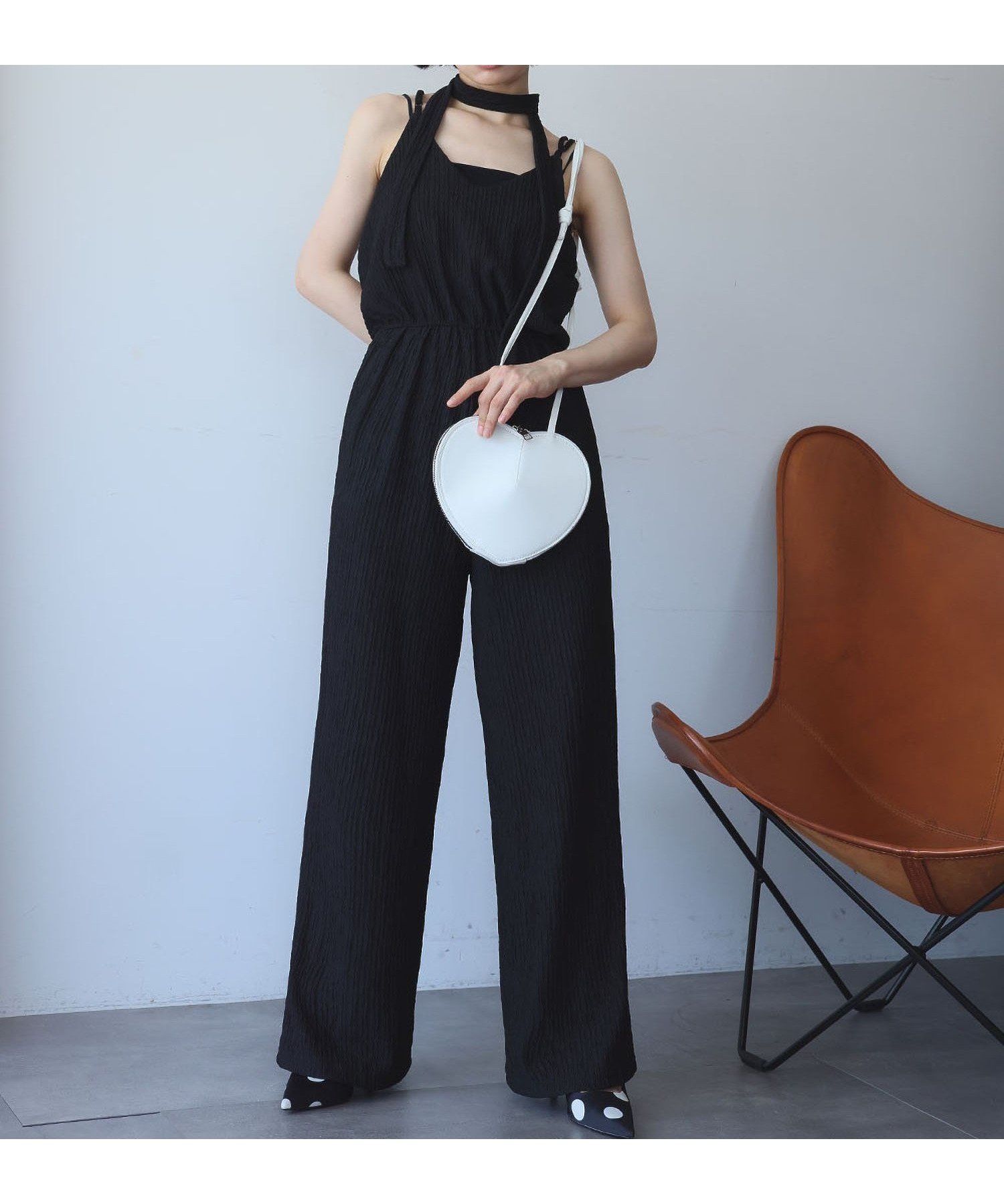 【ガール/GIRL】のウエスト切替キャミオールインワン インテリア・キッズ・メンズ・レディースファッション・服の通販 founy(ファニー) 　ファッション　Fashion　レディースファッション　Fashion for Women　トップス・カットソー　Cut & Sew Tops　キャミソール&ノースリーブ　Camisoles & Sleeveless Tops　ワンピース　Dresses　オールインワン・ワンピース　Dresses and Jumpsuits　切替　Switching, Contrast Panel　シンプル　Simple, Minimal　タンク　Tank Top, Sleeveless Top　ポケット　Pocket, Pocket Detail　無地　Plain, Solid Color　リラックス　Relax, Relaxed Fit　ロング　Long, Long-Length　再入荷　Restock / Back in Stock　旅行　Travel　BK|ID: prp329100004813475 ipo3291000000034948846