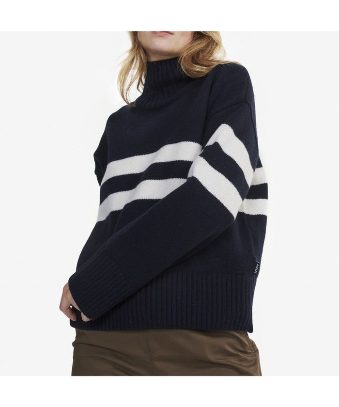 【エーグル/AIGLE】のウールクルーネックボーダーニットセーター / タートルネック インテリア・キッズ・メンズ・レディースファッション・服の通販 founy(ファニー) https://founy.com/ ファッション Fashion レディースファッション Fashion for Women トップス・カットソー Cut & Sew Tops ニット Knit Tops & Sweaters タートルネック・ハイネックトップス Turtlenecks & High-Neck Tops おすすめ Recommended / Our Picks アウトドア Outdoor Clothing エレガント 上品 Elegant ショルダー Shoulder, Shoulder Strap ストライプ Stripe, Striped Pattern スリット Slit, Slit Detail セーター Sweater, Knitwear タートルネック Turtleneck, High Neck ダブル Double, Double-Breasted ドロップ Drop Shoulder, Dropped Style バランス Balance, Style Balance フィット Fit, Slim Fit ブルゾン Blouson, Bomber Jacket レギュラー Regular, Standard Fit ビジネス 仕事 通勤 Business / Work / Commuting |ID: prp329100004813482 ipo3291000000034948887