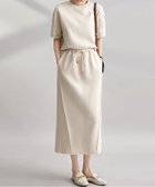 【ガール/GIRL】のスウェット セットアップ 上下セット ショート丈トップス ミモレ丈スカート OWH|ID: prp329100004813501 ipo3291000000034948978