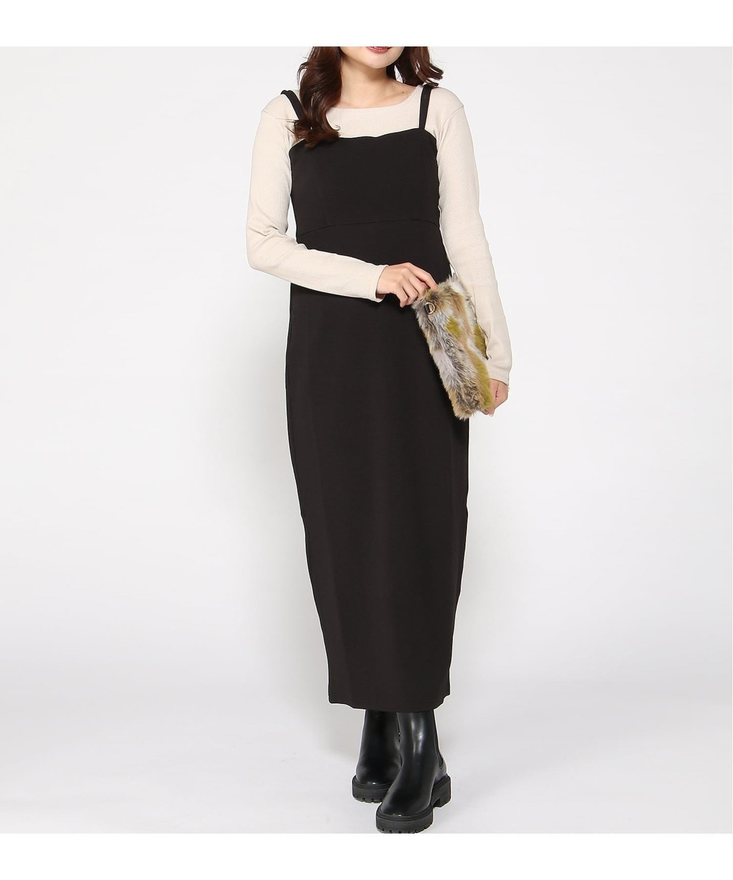 【その他のブランド/Other】のVIVID LADY/カップ付ノースリーブロングワンピース インテリア・キッズ・メンズ・レディースファッション・服の通販 founy(ファニー) ファッション Fashion レディースファッション Fashion for Women ワンピース Dresses ノースリーブ Sleeveless, No-Sleeve フェミニン Feminine, Girly ブラック|ID: prp329100004813504 ipo3291000000034949007