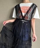 【ジュノア/JUNOAH】のチュールティアードワンピース 人気、トレンドファッション・服の通販 founy(ファニー) ファッション Fashion レディースファッション Fashion for Women ワンピース Dresses thumbnail ブラック|ID: prp329100004813519 ipo3291000000034949146