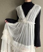 【ジュノア/JUNOAH】のチュールティアードワンピース 人気、トレンドファッション・服の通販 founy(ファニー) ファッション Fashion レディースファッション Fashion for Women ワンピース Dresses thumbnail アイボリー|ID: prp329100004813519 ipo3291000000034949149