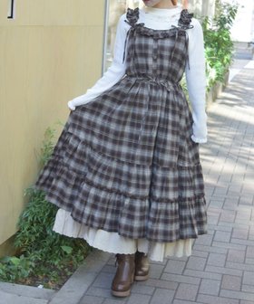 【アクシーズファム/axes femme】のコットンレースチェックジャンスカ 人気、トレンドファッション・服の通販 founy(ファニー) ファッション Fashion レディースファッション Fashion for Women インナー Innerwear チェック Check, Plaid, Tartan レース Lace, Lace Fabric ワンポイント One Point, Statement Accent |ID:prp329100004813521