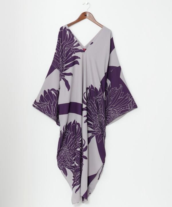 【アミナコレクション/Amina Collection】の【カヤ】花影ワンピース インテリア・キッズ・メンズ・レディースファッション・服の通販 founy(ファニー) ファッション Fashion レディースファッション Fashion for Women ワンピース Dresses ポケット Pocket, Pocket Detail グレー|ID: prp329100004813523 ipo3291000000034949231