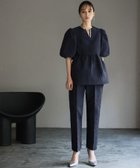 【ガール/GIRL】のふくれジャガードブラウス テーパードパンツの2点 セットアップ パンツドレス NA|ID: prp329100004813539 ipo3291000000034949324