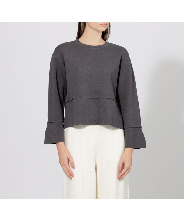 【エポカ/EPOCA】の【La maglia】 ボックスシルエット ニットプルオーバー インテリア・キッズ・メンズ・レディースファッション・服の通販 founy(ファニー) https://founy.com/ ファッション Fashion レディースファッション Fashion for Women トップス・カットソー Cut & Sew Tops ニット Knit Tops & Sweaters カジュアルプルオーバー・ニットトップス Pullovers & Knit Tops / Casual Pullovers おすすめ Recommended / Our Picks カフス Cuff Design スリット Slit, Slit Detail セットアップ Set-Up, Coordinated Outfit ボックス Boxy, Box Shape ミラノリブ Milano Rib, Milano Stitch 冬 Winter / This Winter 秋 Autumn |ID: prp329100004813568 ipo3291000000034950069