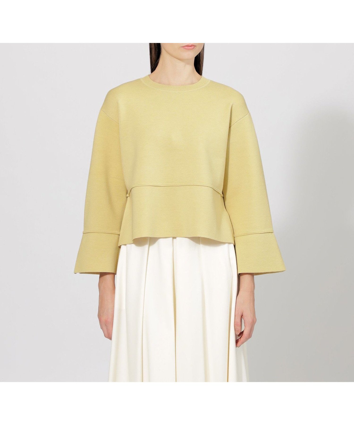 【エポカ/EPOCA】の【La maglia】 ボックスシルエット ニットプルオーバー インテリア・キッズ・メンズ・レディースファッション・服の通販 founy(ファニー) 　ファッション　Fashion　レディースファッション　Fashion for Women　トップス・カットソー　Cut & Sew Tops　ニット　Knit Tops & Sweaters　カジュアルプルオーバー・ニットトップス　Pullovers & Knit Tops / Casual Pullovers　おすすめ　Recommended / Our Picks　カフス　Cuff Design　スリット　Slit, Slit Detail　セットアップ　Set-Up, Coordinated Outfit　ボックス　Boxy, Box Shape　ミラノリブ　Milano Rib, Milano Stitch　冬　Winter / This Winter　秋　Autumn　イエロー|ID: prp329100004813568 ipo3291000000034950072