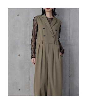 【ビーフラット/bflat】のテーラーカラーオールインワン 2点セット パンツドレス レース インナー ストライプ 人気、トレンドファッション・服の通販 founy(ファニー) ファッション Fashion レディースファッション Fashion for Women パンツ Pants & Trousers インナー Innerwear オケージョン Occasion Wear カットソー Cut and Sewn Top ストライプ Stripe, Striped Pattern ドレス Dress, One-Piece ノースリーブ Sleeveless, No-Sleeve ポケット Pocket, Pocket Detail レース Lace, Lace Fabric ワイド Wide, Wide Fit おすすめ Recommended / Our Picks セレモニー Ceremony 結婚式 Wedding 披露宴 Wedding Reception 二次会 After Party |ID:prp329100004813580