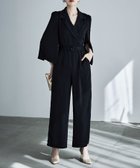 【ビーフラット/bflat】のスリットスリーブオールインワンパンツドレス 人気、トレンドファッション・服の通販 founy(ファニー) ファッション Fashion レディースファッション Fashion for Women パンツ Pants & Trousers オケージョン Occasion Wear スリット Slit, Slit Detail ポケット Pocket, Pocket Detail thumbnail ブラック|ID: prp329100004813610 ipo3291000000034950666