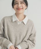 【アーバンリサーチ ドアーズ/URBAN RESEARCH DOORS】のVネックKNITプルオーバー 人気、トレンドファッション・服の通販 founy(ファニー) ファッション Fashion レディースファッション Fashion for Women トップス・カットソー Cut & Sew Tops ニット Knit Tops & Sweaters カジュアルプルオーバー・ニットトップス Pullovers & Knit Tops / Casual Pullovers Vネックトップス V-Neck Tops / V-Cut Neckline Shirts 2025年 2025 2025-2026秋冬・A/W Autumn/Winter 2025–26 AW25–26 冬 Winter / This Winter インナー Innerwear カットソー Cut and Sewn Top ミドル Middle Length, Mid Height エレガント 上品 Elegant A/W・秋冬 Autumn/Winter thumbnail ベージュ系その他|ID: prp329100004813611 ipo3291000000034950679