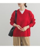 【アーバンリサーチ ドアーズ/URBAN RESEARCH DOORS】のVネックKNITプルオーバー 人気、トレンドファッション・服の通販 founy(ファニー) ファッション Fashion レディースファッション Fashion for Women トップス・カットソー Cut & Sew Tops ニット Knit Tops & Sweaters カジュアルプルオーバー・ニットトップス Pullovers & Knit Tops / Casual Pullovers Vネックトップス V-Neck Tops / V-Cut Neckline Shirts 2025年 2025 2025-2026秋冬・A/W Autumn/Winter 2025–26 AW25–26 冬 Winter / This Winter インナー Innerwear カットソー Cut and Sewn Top ミドル Middle Length, Mid Height エレガント 上品 Elegant A/W・秋冬 Autumn/Winter thumbnail レッド|ID: prp329100004813611 ipo3291000000034950681