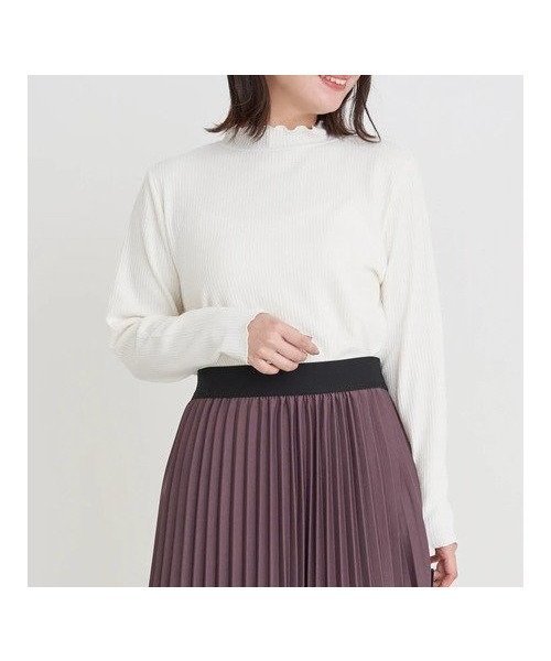 【ジェイ アンド シュプール/Re J&SUPURE】のプチハイネックメロートップス インテリア・キッズ・メンズ・レディースファッション・服の通販 founy(ファニー) 　ファッション　Fashion　レディースファッション　Fashion for Women　トップス・カットソー　Cut & Sew Tops　おすすめ　Recommended / Our Picks　インナー　Innerwear　ビスチェ　Bustier, Corset Top　フェミニン　Feminine, Girly　ベスト　Vest, Waistcoat　ボトルネック　Bottle Neck, Mock Neck　エレガント 上品　Elegant　オフホワイト|ID: prp329100004813621 ipo3291000000034950874