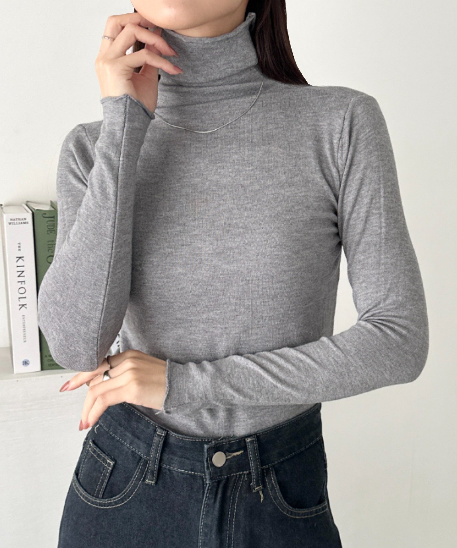 【アウトフィッター ラボ/Outfitter lab】のタートルネックトップス インテリア・キッズ・メンズ・レディースファッション・服の通販 founy(ファニー) 　ファッション　Fashion　レディースファッション　Fashion for Women　トップス・カットソー　Cut & Sew Tops　タートルネック・ハイネックトップス　Turtlenecks & High-Neck Tops　インナー　Innerwear　シンプル　Simple, Minimal　スウェット / スエット　Sweatshirt, Sweatwear　スラックス　Slacks, Dress Pants　チェック　Check, Plaid, Tartan　デニム　Denim, Jeans Material　長袖　Long Sleeve, Full Sleeve　ハイネック　High Neck, Mock Neck　ビスチェ　Bustier, Corset Top　フェミニン　Feminine, Girly　ベスト　Vest, Waistcoat　無地　Plain, Solid Color　冬　Winter / This Winter　A/W・秋冬　Autumn/Winter　おすすめ　Recommended / Our Picks　エレガント 上品　Elegant　グレー|ID: prp329100004813622 ipo3291000000034950885