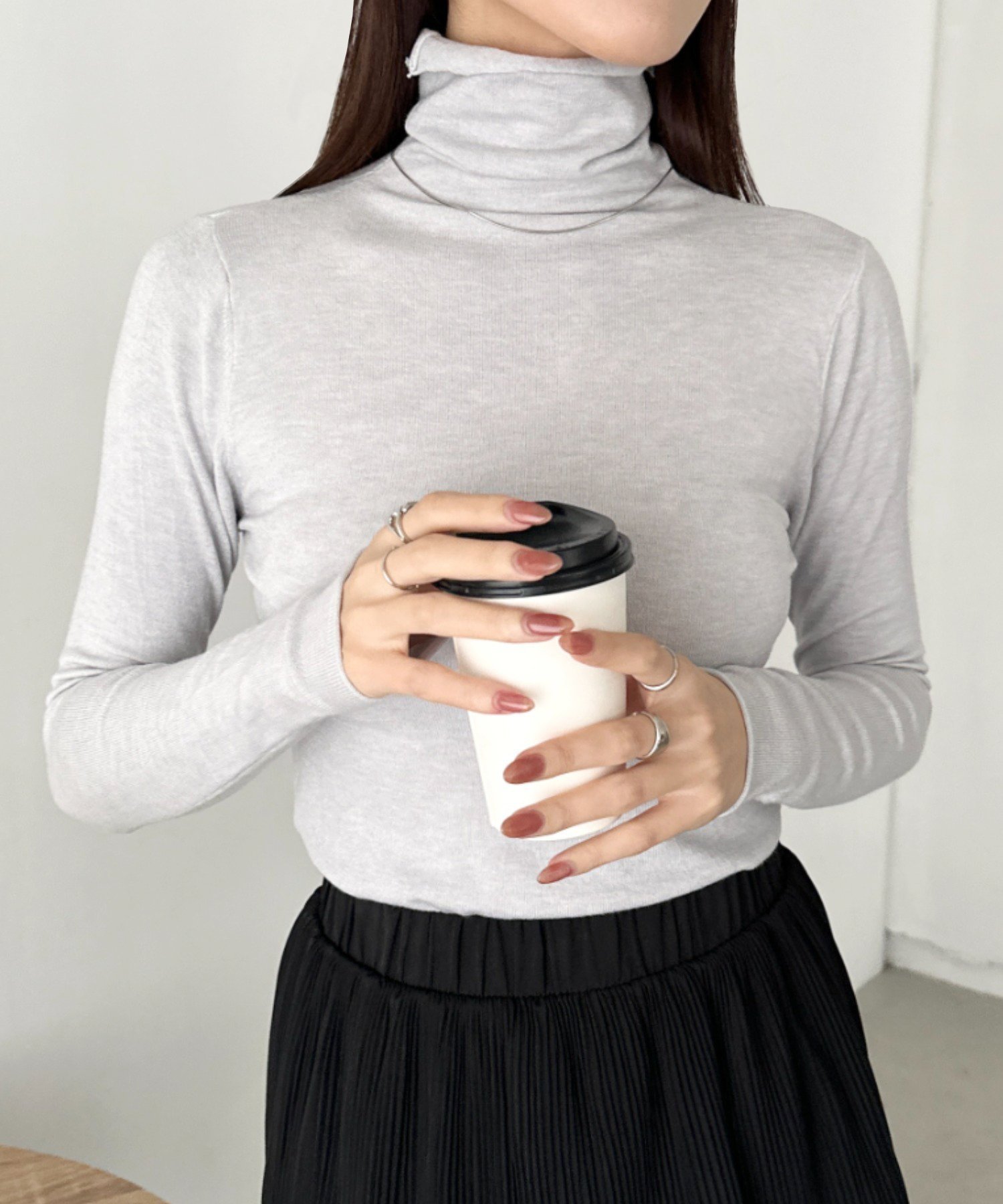 【アウトフィッター ラボ/Outfitter lab】のタートルネックトップス インテリア・キッズ・メンズ・レディースファッション・服の通販 founy(ファニー) 　ファッション　Fashion　レディースファッション　Fashion for Women　トップス・カットソー　Cut & Sew Tops　タートルネック・ハイネックトップス　Turtlenecks & High-Neck Tops　インナー　Innerwear　シンプル　Simple, Minimal　スウェット / スエット　Sweatshirt, Sweatwear　スラックス　Slacks, Dress Pants　チェック　Check, Plaid, Tartan　デニム　Denim, Jeans Material　長袖　Long Sleeve, Full Sleeve　ハイネック　High Neck, Mock Neck　ビスチェ　Bustier, Corset Top　フェミニン　Feminine, Girly　ベスト　Vest, Waistcoat　無地　Plain, Solid Color　冬　Winter / This Winter　A/W・秋冬　Autumn/Winter　おすすめ　Recommended / Our Picks　エレガント 上品　Elegant　ライトグレー|ID: prp329100004813622 ipo3291000000034950887