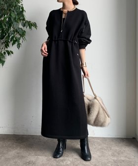 【ドゥドゥ/DouDou】の【完売カラー再追加!】袖異素材切替ダンボールワンピース 人気、トレンドファッション・服の通販 founy(ファニー) ファッション Fashion レディースファッション Fashion for Women ワンピース Dresses 切替 Switching, Contrast Panel シンプル Simple, Minimal スマート Smart, Elegant スリット Slit, Slit Detail A/W・秋冬 Autumn/Winter 冬 Winter / This Winter 再入荷 Restock / Back in Stock 2025年 2025 2025-2026秋冬・A/W Autumn/Winter 2025–26 AW25–26 |ID:prp329100004813624