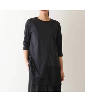 【ヒロコビス/HIROKO BIS】の【UVカット/遮熱性】メッシュ切り替えデザインチュニック /洗濯機で洗える 人気、トレンドファッション・服の通販 founy(ファニー) ファッション Fashion レディースファッション Fashion for Women トップス・カットソー Cut & Sew Tops おすすめ Recommended / Our Picks イレギュラー Irregular Design カットソー Cut and Sewn Top ストレッチ Stretch, Stretchy Fabric チュニック Tunic, Long Top ヘムライン Hemline, Bottom Cut メッシュ Mesh, Net Fabric 夏 Summer 洗える Machine Washable |ID:prp329100004813628