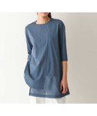 【ヒロコビス/HIROKO BIS】の【UVカット/遮熱性】メッシュ切り替えデザインチュニック /洗濯機で洗える ブルー|ID: prp329100004813628 ipo3291000000034950944