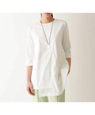 【ヒロコビス/HIROKO BIS】の【UVカット/遮熱性】メッシュ切り替えデザインチュニック /洗濯機で洗える ホワイト|ID: prp329100004813628 ipo3291000000034950946