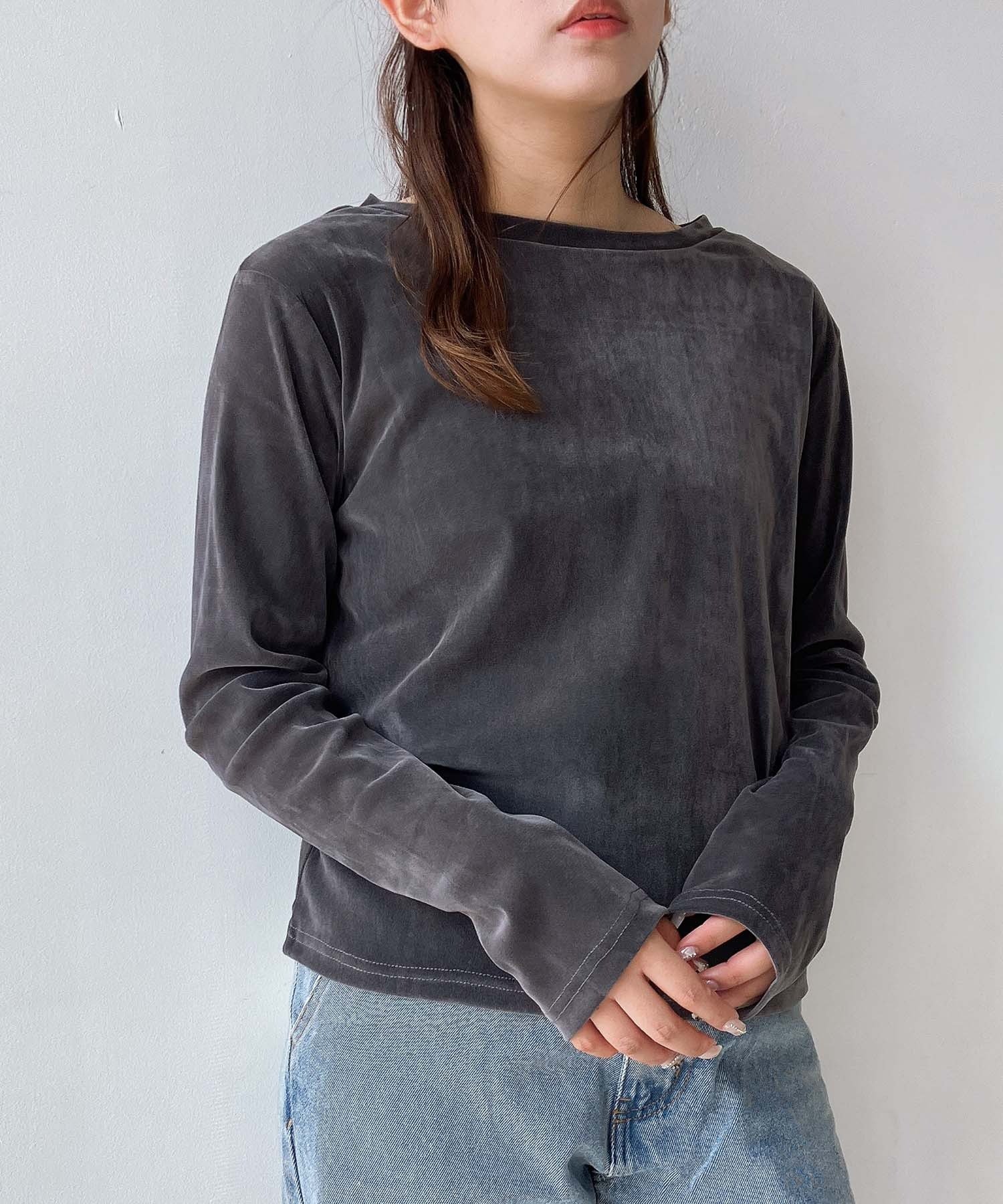 【アズノウアズ プラス/AS KNOW AS plus】の♪クルーネック シアープルオーバー インテリア・キッズ・メンズ・レディースファッション・服の通販 founy(ファニー) 　ファッション　Fashion　レディースファッション　Fashion for Women　トップス・カットソー　Cut & Sew Tops　カジュアルプルオーバー・ニットトップス　Pullovers & Knit Tops / Casual Pullovers　カーディガン　Cardigan, Knitwear　コンパクト　Compact, Small Size　シアー　Sheer, See-Through　ドット　Polka Dot, Dot Pattern　フィット　Fit, Slim Fit　ベスト　Vest, Waistcoat　ベロア　Velour, Soft Velvet　レース　Lace, Lace Fabric　再入荷　Restock / Back in Stock　おすすめ　Recommended / Our Picks　CHシアベロア|ID: prp329100004813631 ipo3291000000034950978