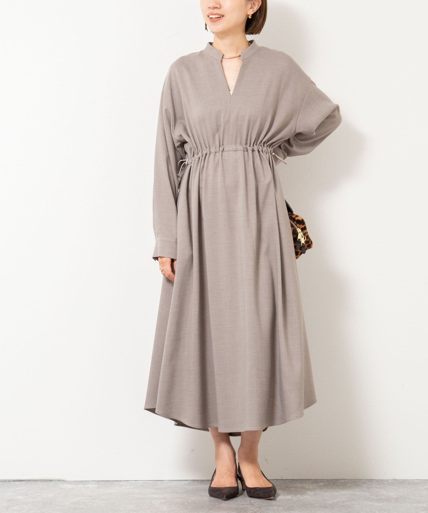 【ノーリーズ/NOLLEY'S】の【一部WEB限定色アイテム】ウォッシャブルシャツワンピース インテリア・キッズ・メンズ・レディースファッション・服の通販 founy(ファニー) 　ファッション　Fashion　レディースファッション　Fashion for Women　ワンピース　Dresses　シャツワンピース / 1枚で着映えコーデ　Shirt Dresses　2025年　2025　2025-2026秋冬・A/W　Autumn/Winter 2025–26 AW25–26　おすすめ　Recommended / Our Picks　ギャザー　Gathered, Ruffled　スキッパー　Skipper, Open Collar　ストレッチ　Stretch, Stretchy Fabric　ポケット　Pocket, Pocket Detail　ベージュ|ID: prp329100004813634 ipo3291000000034951079