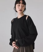 【アダム エ ロペ/ADAM ET ROPE'】のカスタマイズスリーブミニ裏毛トップス 人気、トレンドファッション・服の通販 founy(ファニー) ファッション Fashion レディースファッション Fashion for Women トップス・カットソー Cut & Sew Tops ショート Short, Short Length スラックス Slacks, Dress Pants タイトスカート Pencil Skirt, Tight Skirt デニム Denim, Jeans Material ドッキング Docking, Mixed Material ノースリーブ Sleeveless, No-Sleeve ボレロ Bolero, Short Cardigan ポケット Pocket, Pocket Detail ロング Long, Long-Length A/W・秋冬 Autumn/Winter 2026年 2026 thumbnail ブラック(01)|ID: prp329100004813645 ipo3291000000034951244