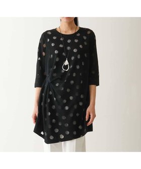 【ヒロコビス/HIROKO BIS】のドットシアータックデザインチュニック /洗える 人気、トレンドファッション・服の通販 founy(ファニー) ファッション Fashion レディースファッション Fashion for Women トップス・カットソー Cut & Sew Tops おすすめ Recommended / Our Picks アシンメトリー Asymmetrical Style インナー Innerwear エアリー Airy Texture エレガント 上品 Elegant カットソー Cut and Sewn Top コンパクト Compact, Small Size チュニック Tunic, Long Top ドット Polka Dot, Dot Pattern ボトム Bottoms, Lower Wear 洗える Machine Washable |ID:prp329100004813657