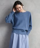 【ミッシェルクラン/MICHEL KLEIN】の定番人気 ホールガーメントドルマンスリーブニット ブルー|ID: prp329100004813664 ipo3291000000034951455