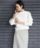 【ミッシェルクラン/MICHEL KLEIN】の定番人気 ホールガーメントドルマンスリーブニット アイボリー|ID: prp329100004813664 ipo3291000000034951457