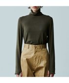 【ビーアパートメント/b apartment / MEN】の「KHA KI / カーキ」WOOL SILK HIGHNECK TOP KHAKI|ID: prp329100004813667 ipo3291000000034951492