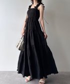 【ジュノア/JUNOAH】のmipiarl ギャザーショルダーエアリーワンピース【一部ペチスカートセット】 ブラック|ID: prp329100004813673 ipo3291000000034951613