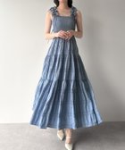 【ジュノア/JUNOAH】のmipiarl ギャザーショルダーエアリーワンピース【一部ペチスカートセット】 ブルー|ID: prp329100004813673 ipo3291000000034951614
