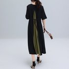 【ミニミニストア/miniministore】のバック切り替え ロングワンピース 上品 カーキ色|ID: prp329100004813838 ipo3291000000034960343