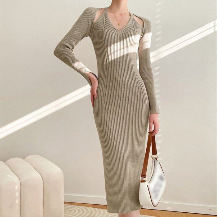 【ミニミニストア/miniministore】のニットワンピース タイト ホルターネック インテリア・キッズ・メンズ・レディースファッション・服の通販 founy(ファニー) https://founy.com/ ファッション Fashion レディースファッション Fashion for Women ワンピース Dresses ニットワンピース Knit Dresses アクリル Acrylic Material ジャケット Jacket, Outerwear スリット Slit, Slit Detail 長袖 Long Sleeve, Full Sleeve フェミニン Feminine, Girly 無地 Plain, Solid Color ラベンダー Lavender A/W・秋冬 Autumn/Winter エレガント 上品 Elegant |ID: prp329100004813843 ipo3291000000034960431