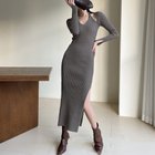 【ミニミニストア/miniministore】のニットワンピース タイト ホルターネック ダークグレー|ID: prp329100004813843 ipo3291000000034960434