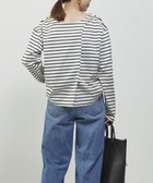 【プルミエ アロンディスモン/1er Arrondissement / MEN】のバックツイストボーダーロングスリーブTシャツ 人気、トレンドファッション・服の通販 founy(ファニー) ファッション Fashion メンズファッション Fashion for Men カットソー Cut and Sewn Top サテン Satin, Glossy Fabric フレンチ French, French Style フロント Front, Front Design ボーダー Border, Stripe thumbnail Offwhite|ID: prp329100004813846 ipo3291000000034960477