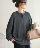 【ディスコート/Discoat】の【ユニセックス】ワッフルヘンリーネックロンT 人気、トレンドファッション・服の通販 founy(ファニー) ファッション Fashion レディースファッション Fashion for Women トップス・カットソー Cut & Sew Tops ロングTシャツ・Tシャツ Longline T-Shirts & Tees thumbnail チャコールグレー|ID: prp329100004813853 ipo3291000000034960541