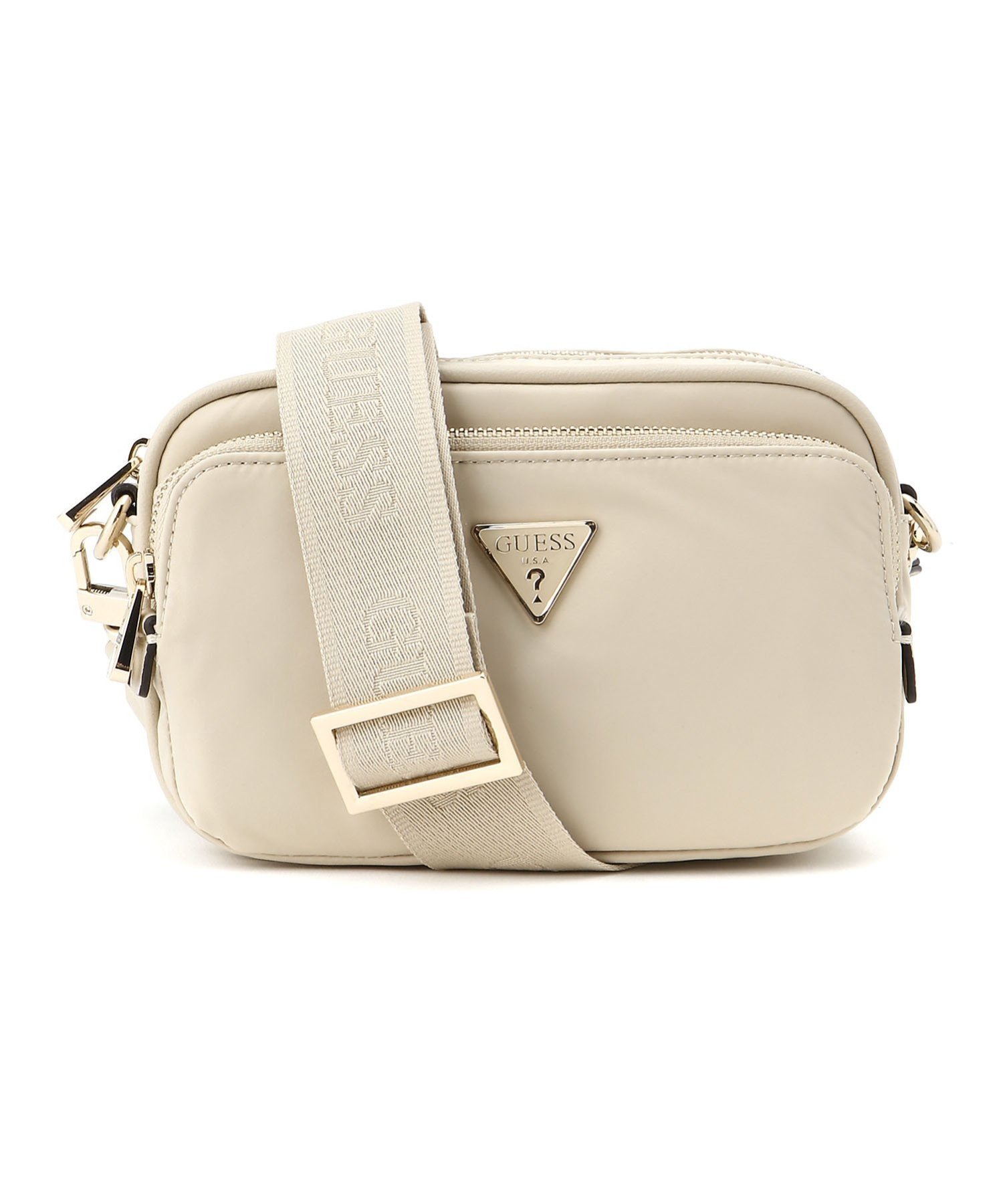【ゲス/GUESS】のGUESS クロスボディバッグ ECO GEMMA Crossbody Camera インテリア・キッズ・メンズ・レディースファッション・服の通販 founy(ファニー) 　ファッション　Fashion　レディースファッション　Fashion for Women　アウトドア　Outdoor Clothing　カメラ　Camera Accessories　コレクション　Collection, Seasonal Line　シンプル　Simple, Minimal　ジーンズ　Jeans, Denim Pants　人気　Popular, Best Seller　旅行　Travel　ライトベージュ|ID: prp329100004813892 ipo3291000000034961012