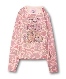 【ジャックローズ/JACKROSE】のGALFY/ガルフィー カモサバイブロンTee(WOMENS) 人気、トレンドファッション・服の通販 founy(ファニー) ファッション Fashion レディースファッション Fashion for Women トップス・カットソー Cut & Sew Tops ロングTシャツ・Tシャツ Longline T-Shirts & Tees チェック Check, Plaid, Tartan トレンド Trend, Trending Now 再入荷 Restock / Back in Stock |ID:prp329100004813943