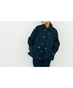 【ローリーズファーム/LOWRYS FARM / KIDS】のデニムハンティングジャケット 人気、トレンドファッション・服の通販 founy(ファニー) ファッション Fashion キッズファッション Fashion for Kids アウター Coat Outerwear /Kids コーデュロイ Corduroy, Cord Fabric ジャケット Jacket, Outerwear スタンド Stand Collar, Upright Stand デニム Denim, Jeans Material フラップ Flap, Flap Pocket ポケット Pocket, Pocket Detail ラップ Wrap, Wrap Design |ID:prp329100004813945