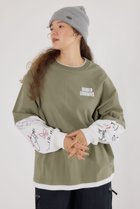 【ロデオクラウンズワイドボウル/RODEO CROWNS WIDE BOWL】の【UNISEX】オーバーロゴレイヤードロングスリーブTシャツ 人気、トレンドファッション・服の通販 founy(ファニー) ファッション Fashion レディースファッション Fashion for Women トップス・カットソー Cut & Sew Tops シャツ・ブラウス・オフィスカジュアル Elegant Blouses & Button-Ups ロングTシャツ・Tシャツ Longline T-Shirts & Tees ユニセックス Unisex, Genderless グラフィック Graphic, Graphic Design ショート Short, Short Length プリント Print, Printed Pattern ボトム Bottoms, Lower Wear ワイド Wide, Wide Fit ワンポイント One Point, Statement Accent thumbnail KHA|ID: prp329100004814014 ipo3291000000034962217