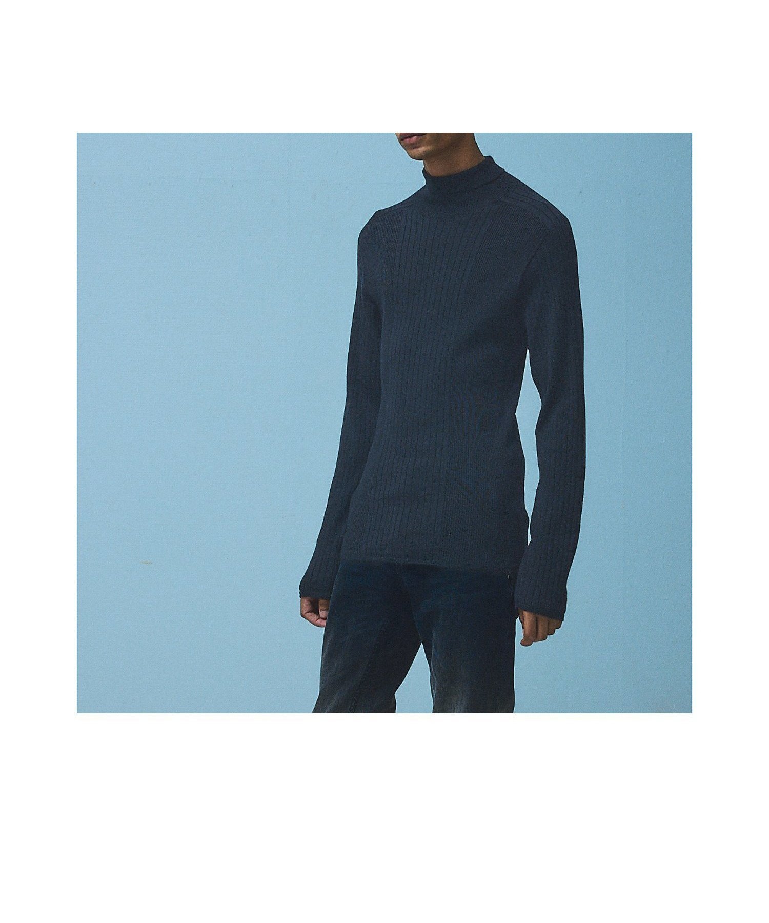 【5351プール オム/5351POUR LES HOMMES / MEN】の【25AW】ホールガーメント タートルネックニット インテリア・キッズ・メンズ・レディースファッション・服の通販 founy(ファニー) 　ファッション　Fashion　メンズファッション　Fashion for Men　2025年　2025　2025-2026秋冬・A/W　Autumn/Winter 2025–26 AW25–26　インナー　Innerwear　ジャケット　Jacket, Outerwear　スタイリッシュ　Stylish, Fashionable　センター　Center, Center Line　タートルネック　Turtleneck, High Neck　ホールガーメント　WholeGarment, Seamless Knit　ワイドリブ　Wide Rib, Wide Ribbed Knit　ブラック|ID: prp329100004814036 ipo3291000000034962427